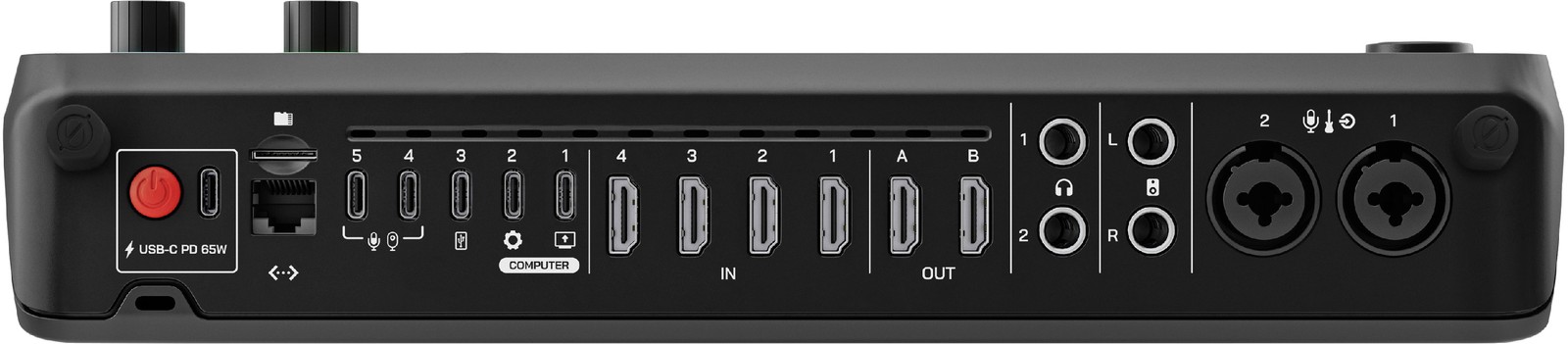 Connexions à l'arrière du Rode RodeCaster Video