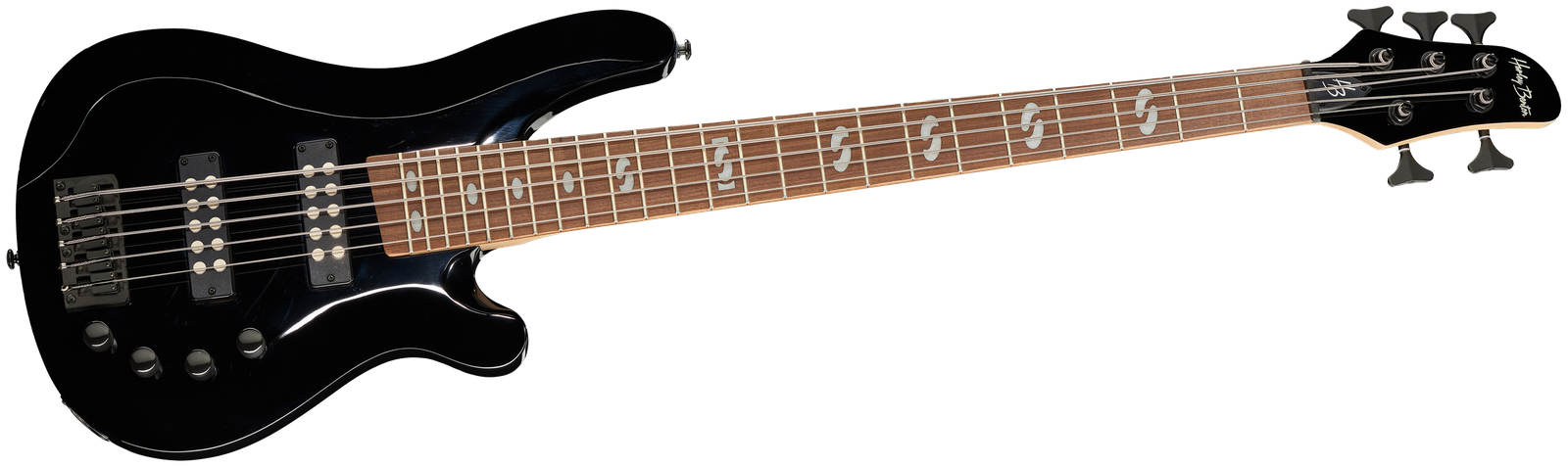 Harley Benton B-550 Black Progressive Series 5-Saiter E-Bass