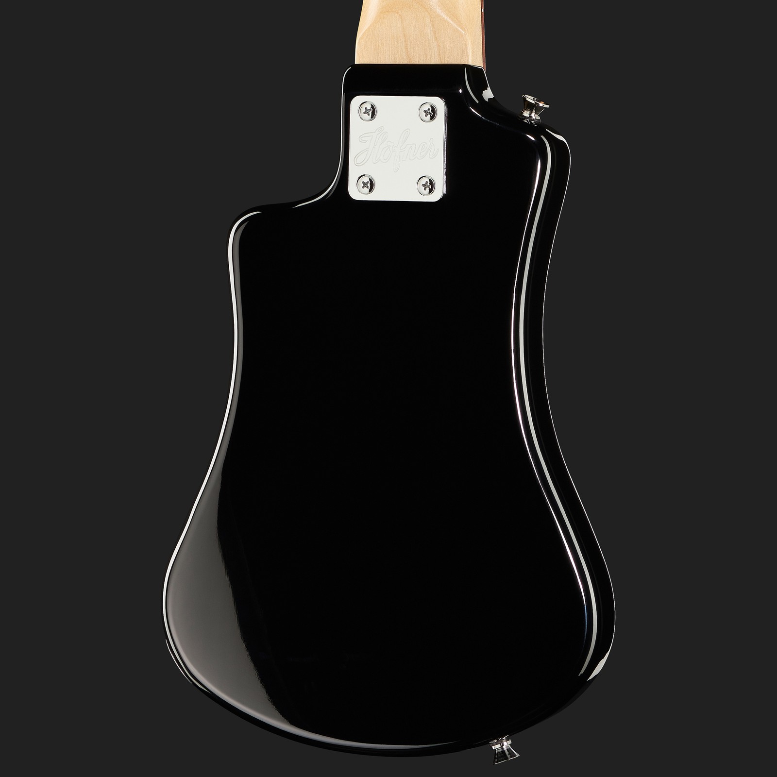 Halsverschraubung des Höfner Shorty Bass BK