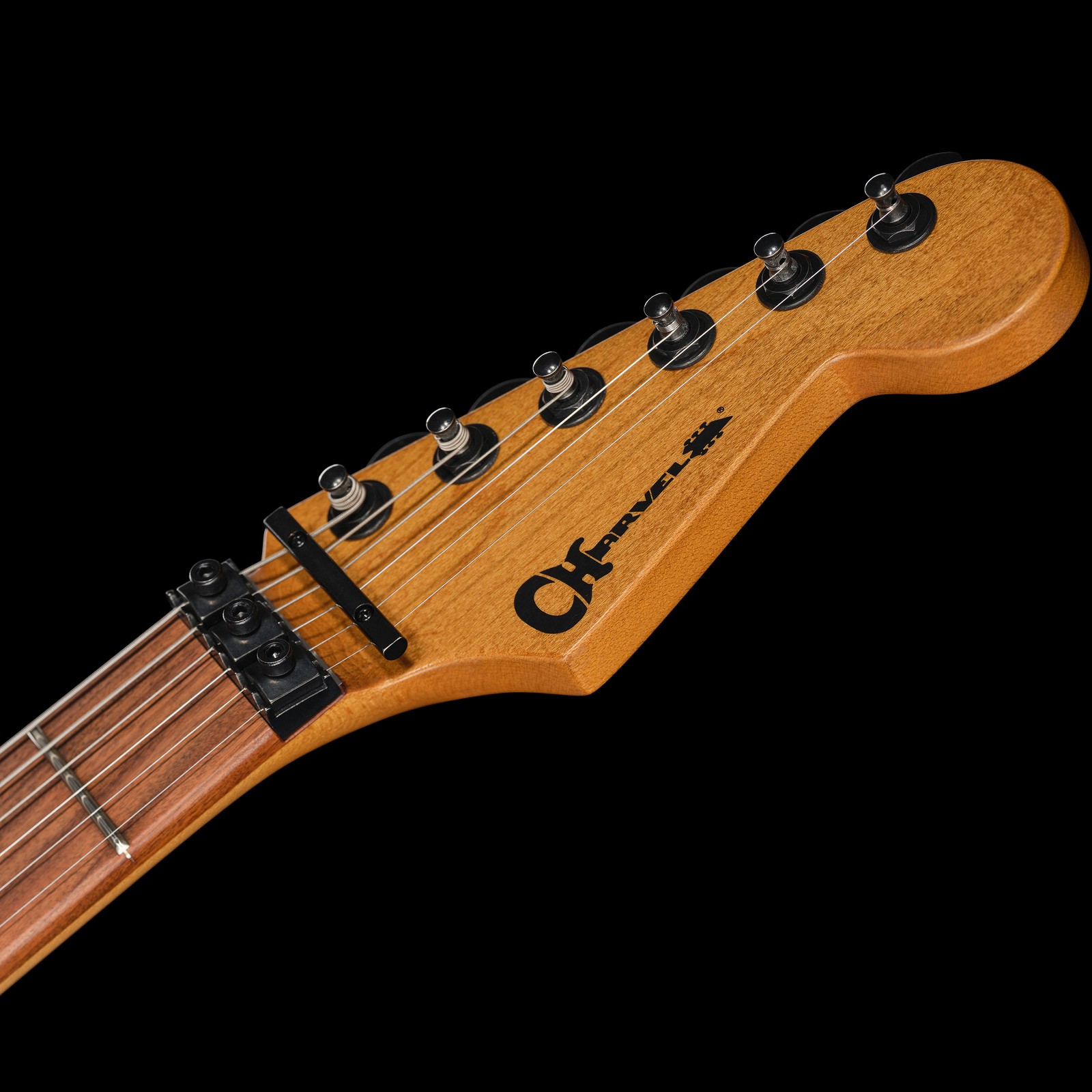 Charvel Kopfplatte mit Floyd Rose Klemmsattel