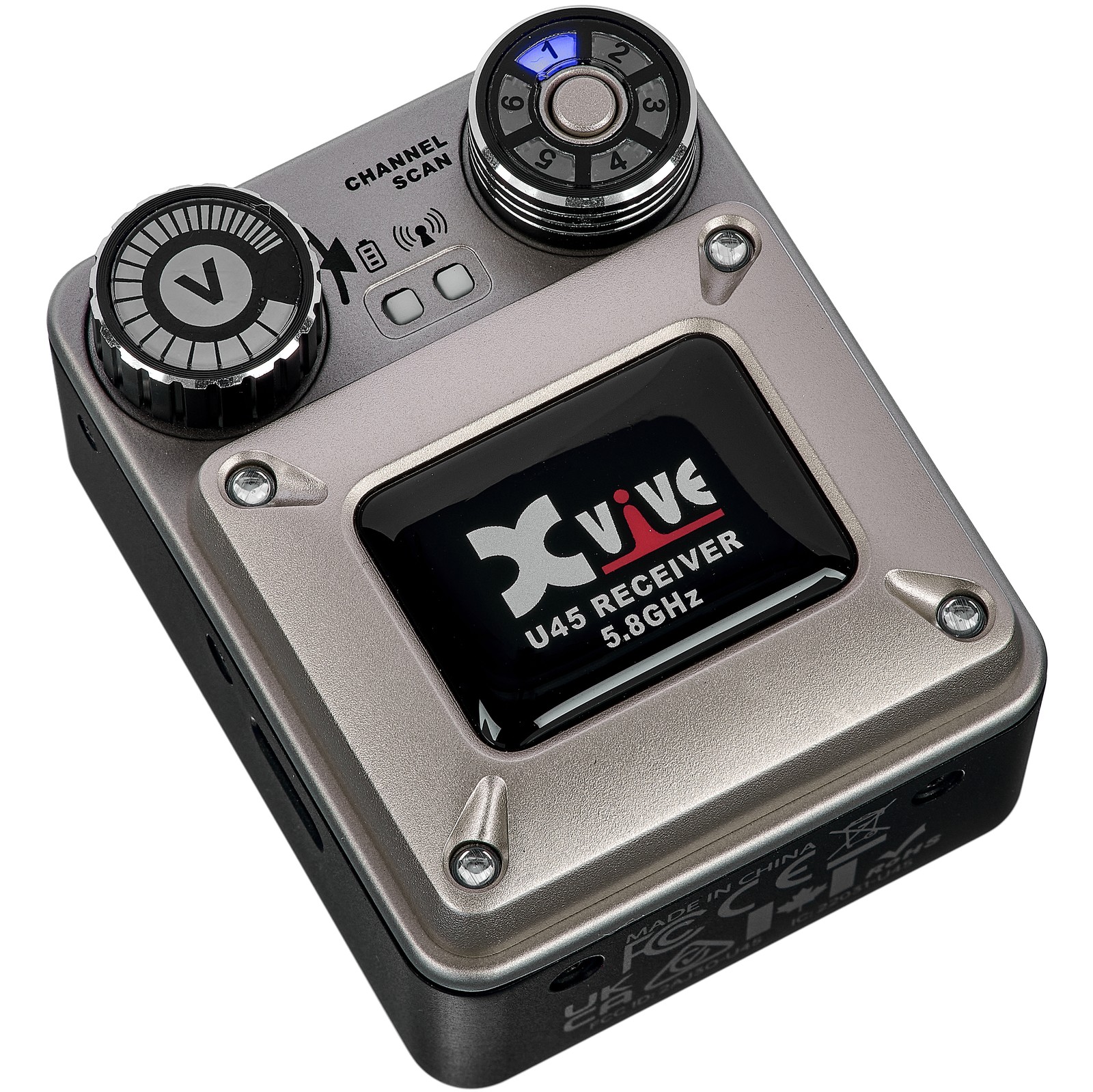 Transmitter des XVive U45 In-Ear Monitor Wireless Systems