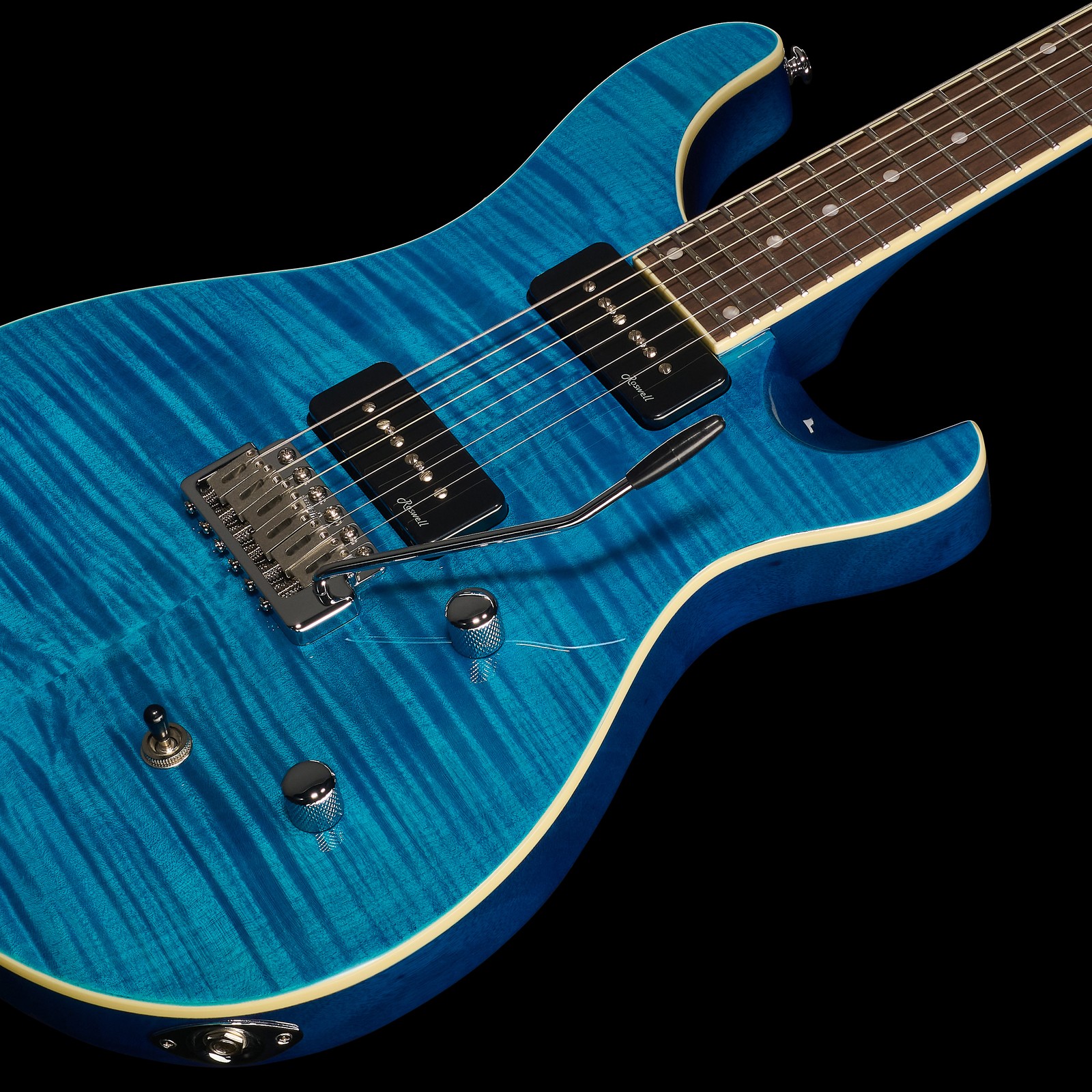 Harley Benton CST-24T P90 Ocean Flame E-Gitarre mit P90 Tonabnehmer