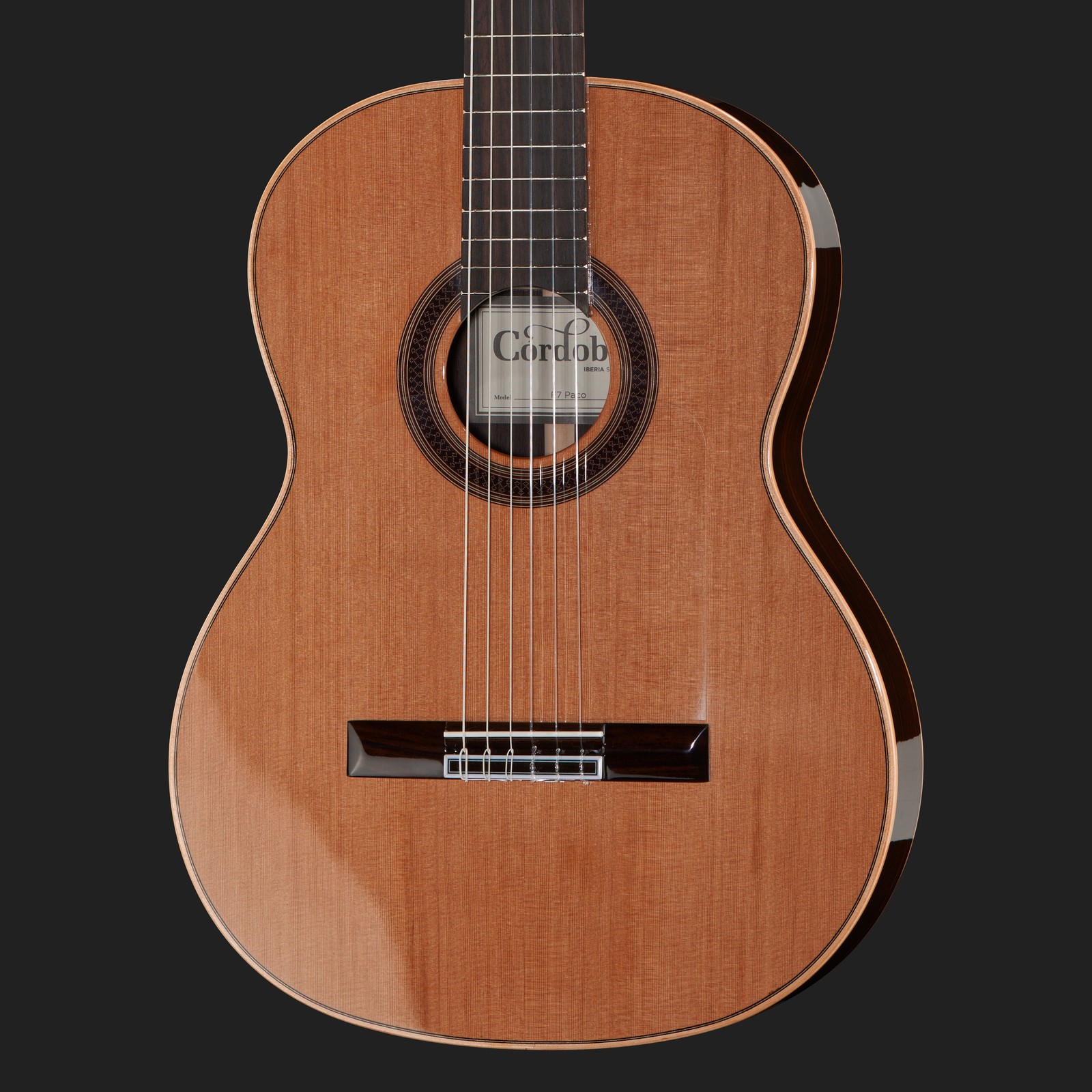 Decke aus Zeder auf der Cordoba F7 Paco Flamenco Iberia