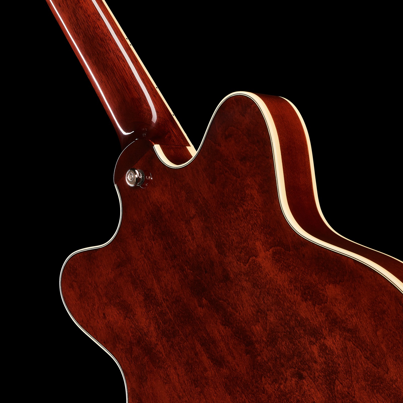 Gretsch G2655T TP Streamliner, Rückseite vom braunen Ahorn Korpus