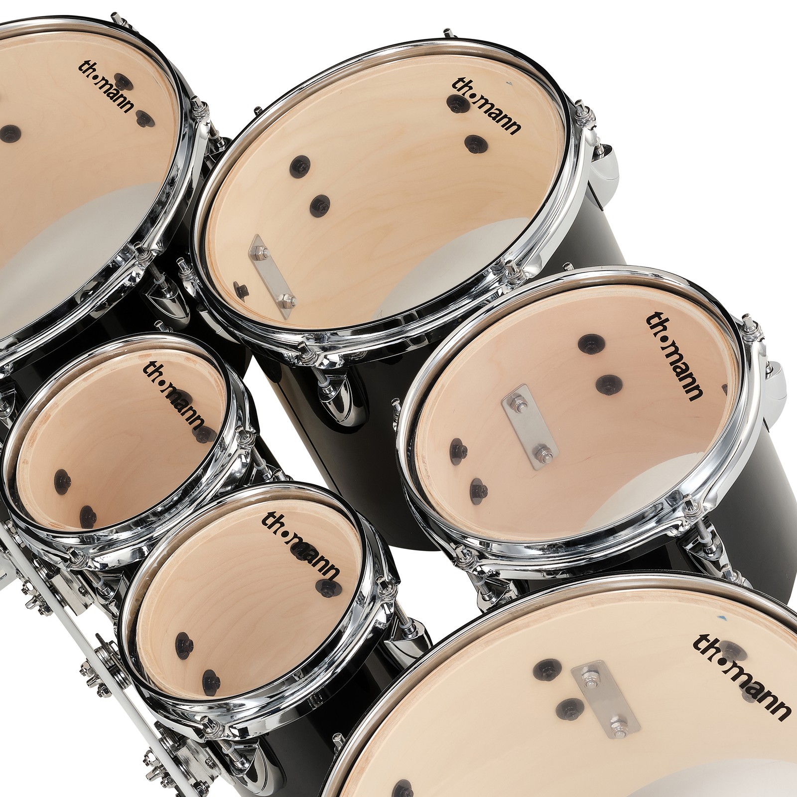 Thomann QT06 BL Marching Sixt Tom Set mit Kesseln aus Birkenholz