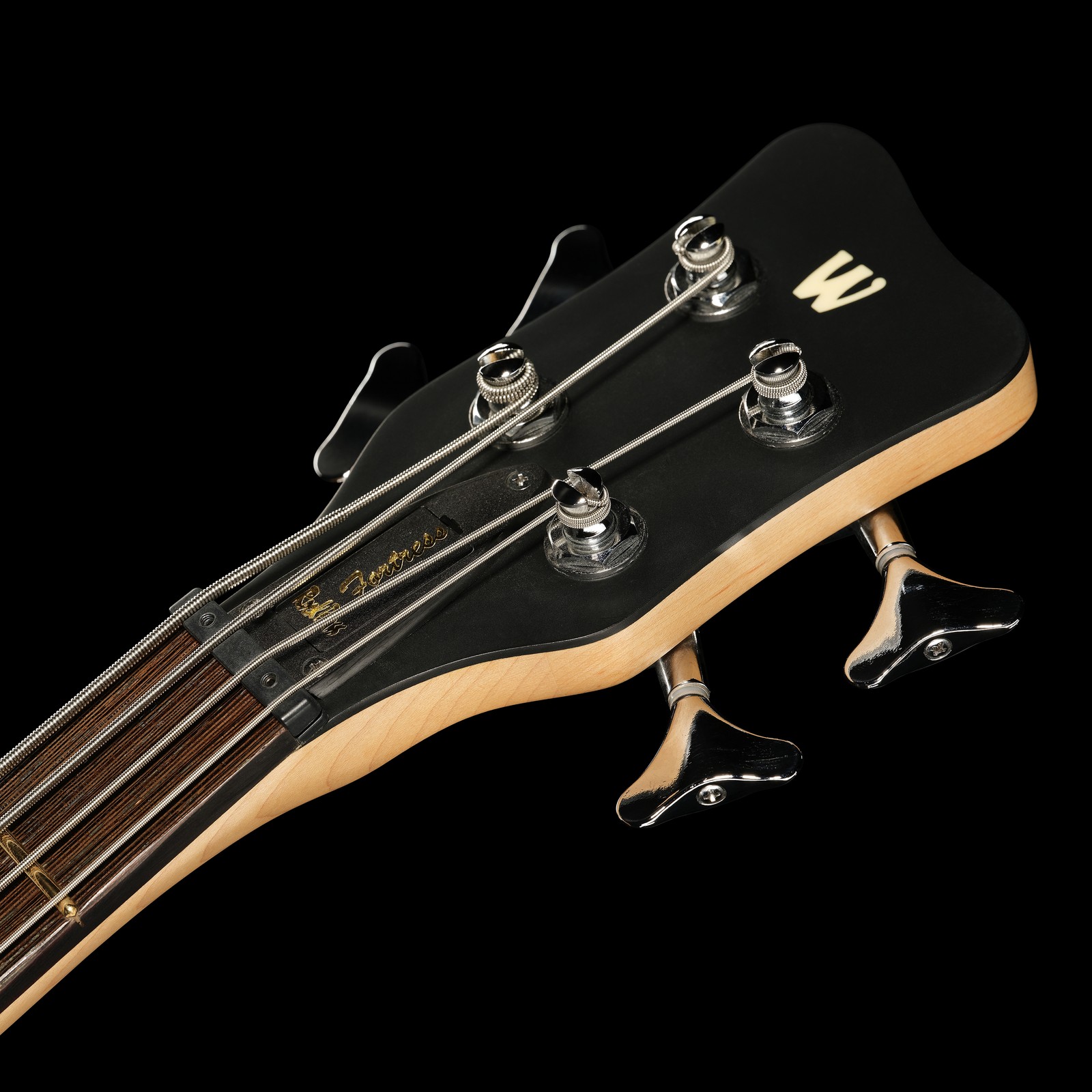 Headstock of the Warwick RB Fortress 4 BRTS Electric Bass