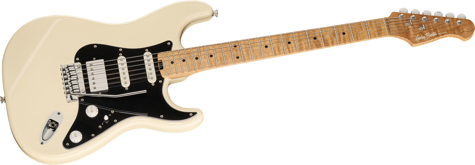 E-Gitarre Harley Benton ST-Modern Plus MN HSS OW Frontansicht