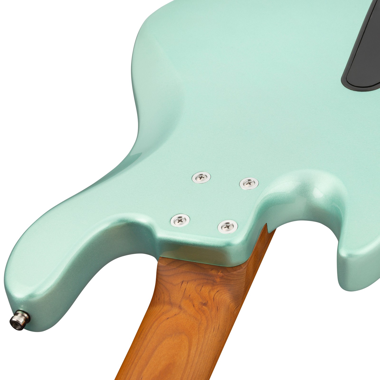 Roasted maple neck, Sadowsky MetroExpress 21 Vintage M5 Maple Green, five-string electric bass