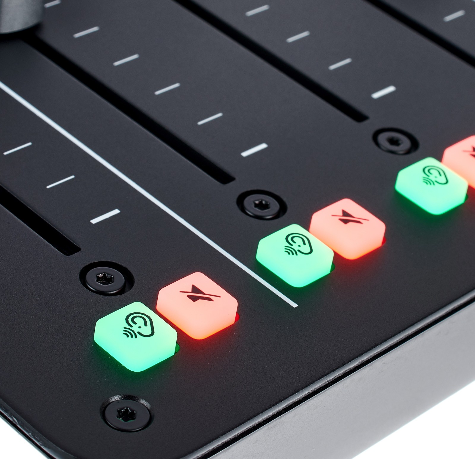 Detalle del Rode Rodecaster Pro Estudio de producción Podcast