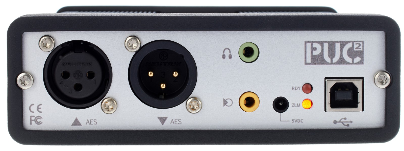 Connectique de l’interface audio USB PUC2 Line de Yellowtec