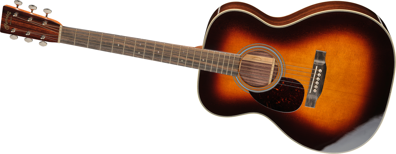 Martin Guitar OM28 Sunburst LH Westerngitarre