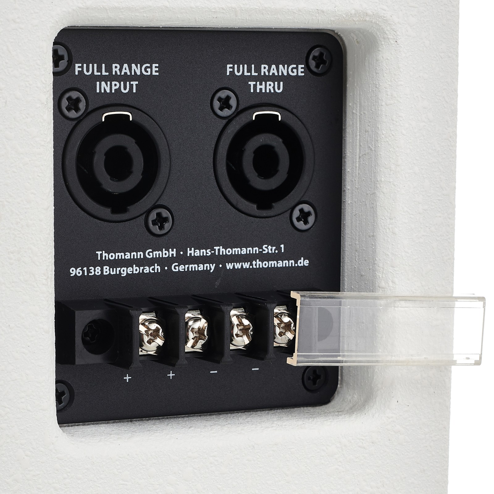 Anschlüsse der passiven the box pro Achat 404 MKII WH Full-Range Lautsprecher