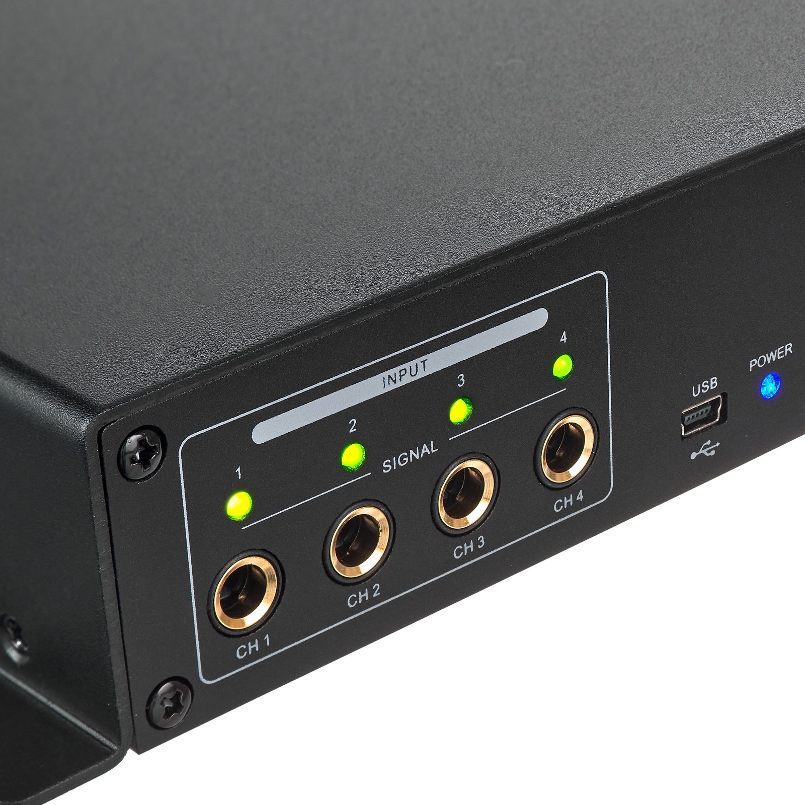 the t.racks DSP 4x4 Mini Amp Four Channel