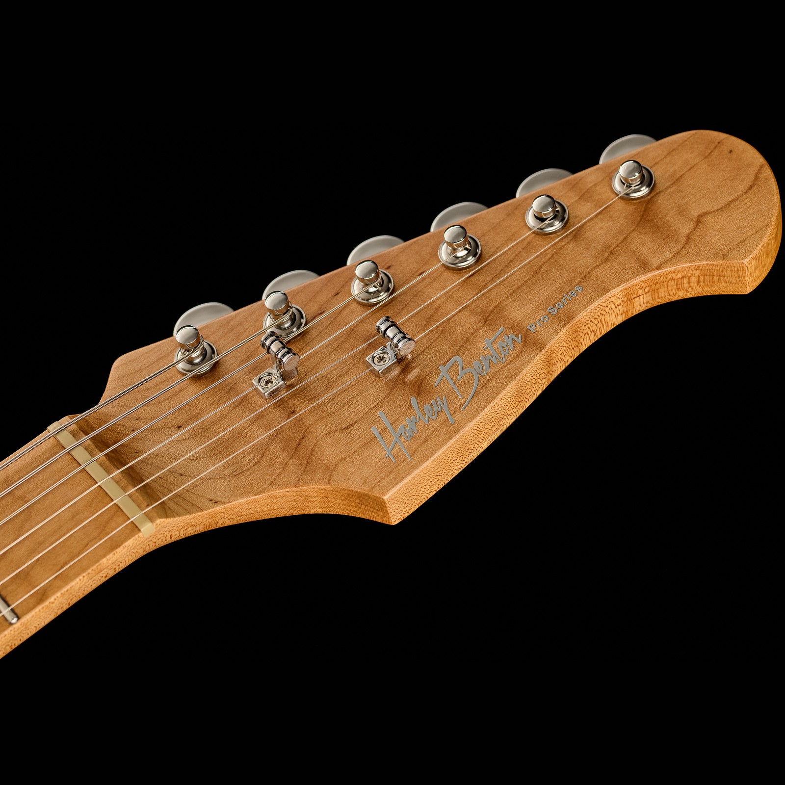 Geröstete Harley Benton E-Gitarre Kopfplatte aus Ahorn