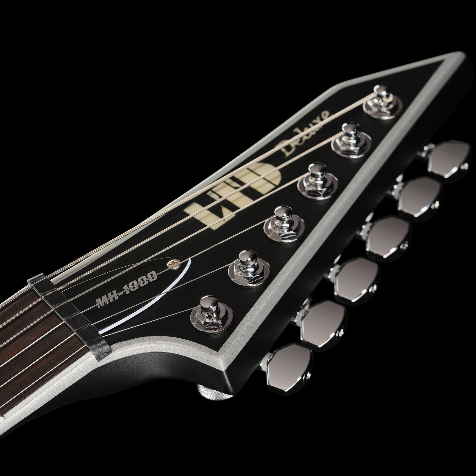 Kopfplatte der ESP LTD MH-1000NT BB BLK E-Gitarre