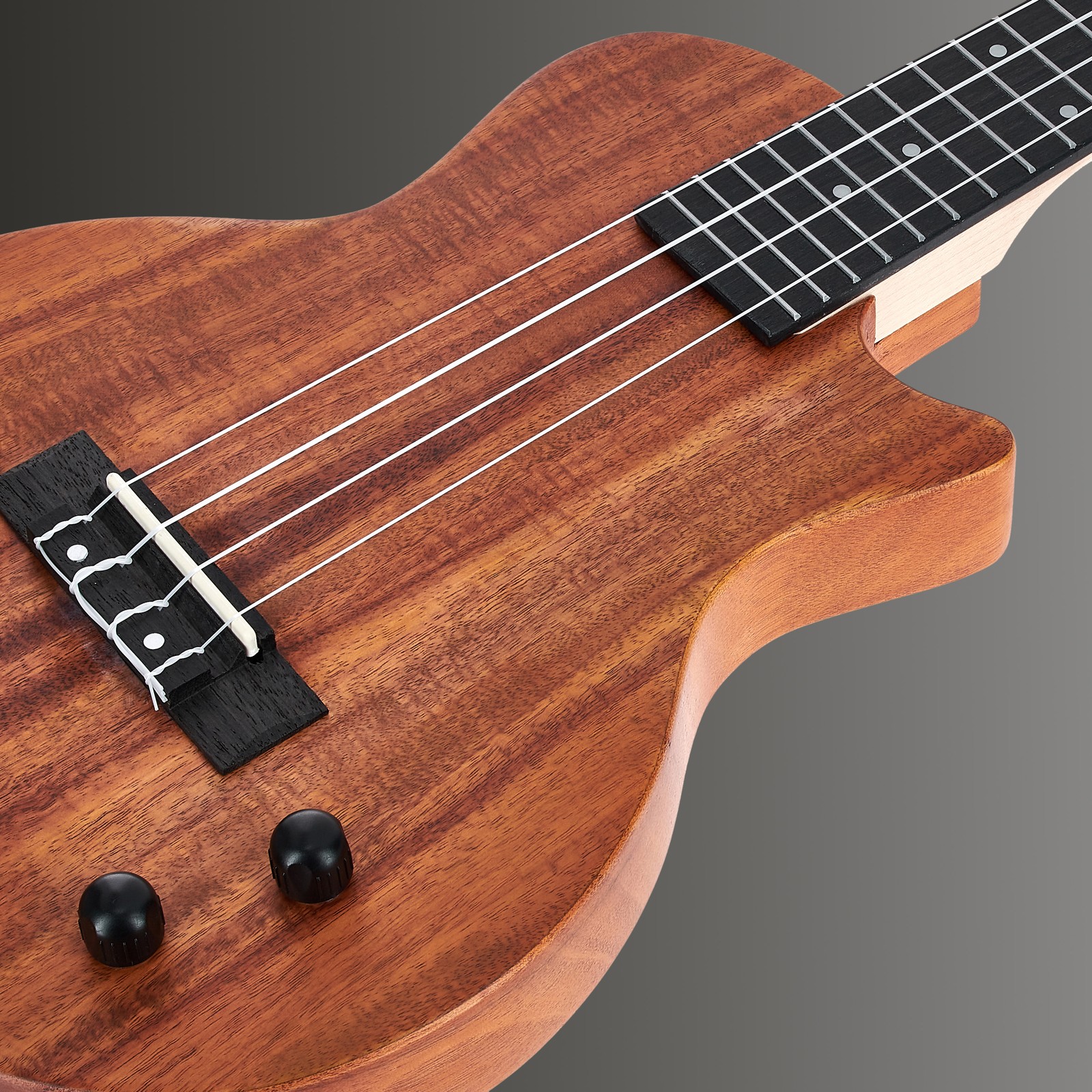 Okoume Mahagoni Korpus der E-Ukulele Harley Benton Solid Uke Natural