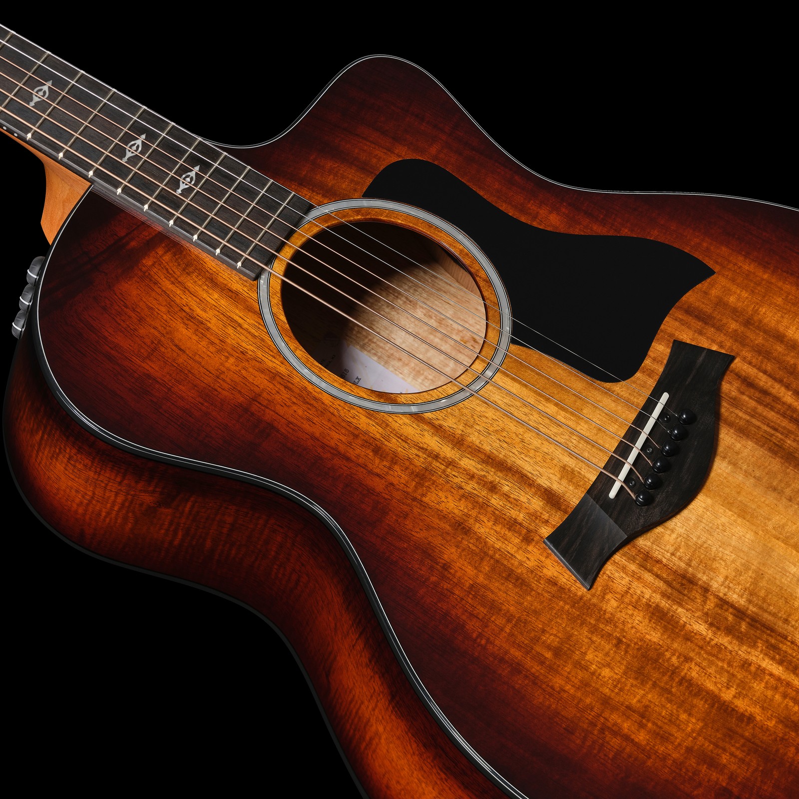 Hawaiian Koa Decke der Taylor 224ce-K DLX Westerngitarre