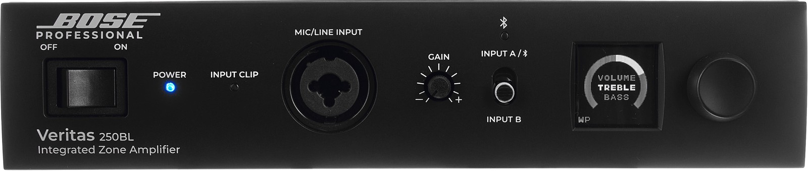 Vorderseite der Bose Professional Veritas 250BL Endstufe