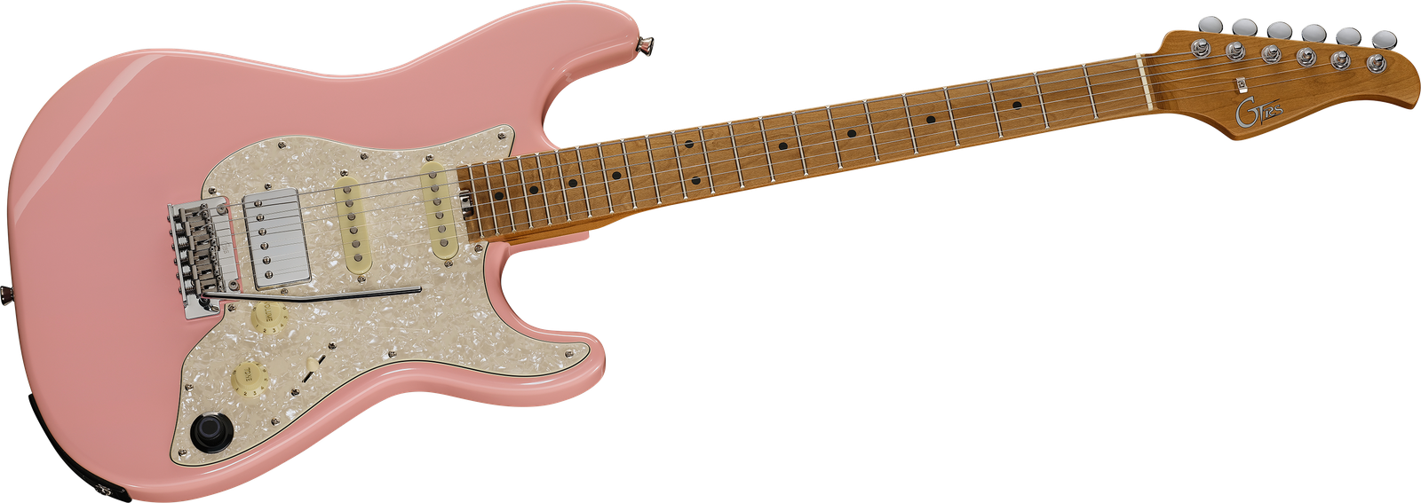 Front view of the Mooer GTRS Standard 801 SP electric guitar