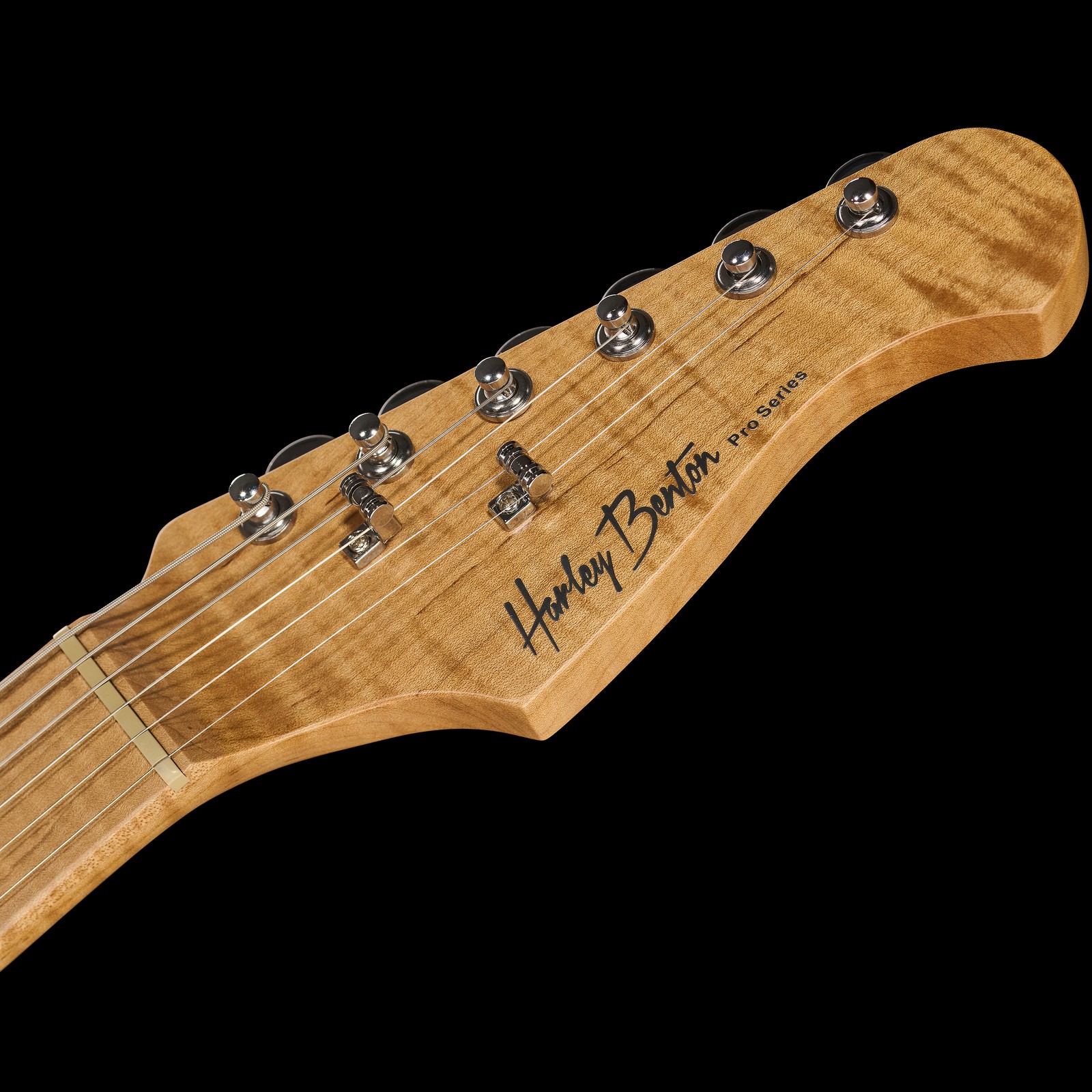 Geröstete Harley Benton E-Gitarre Kopfplatte aus Ahorn