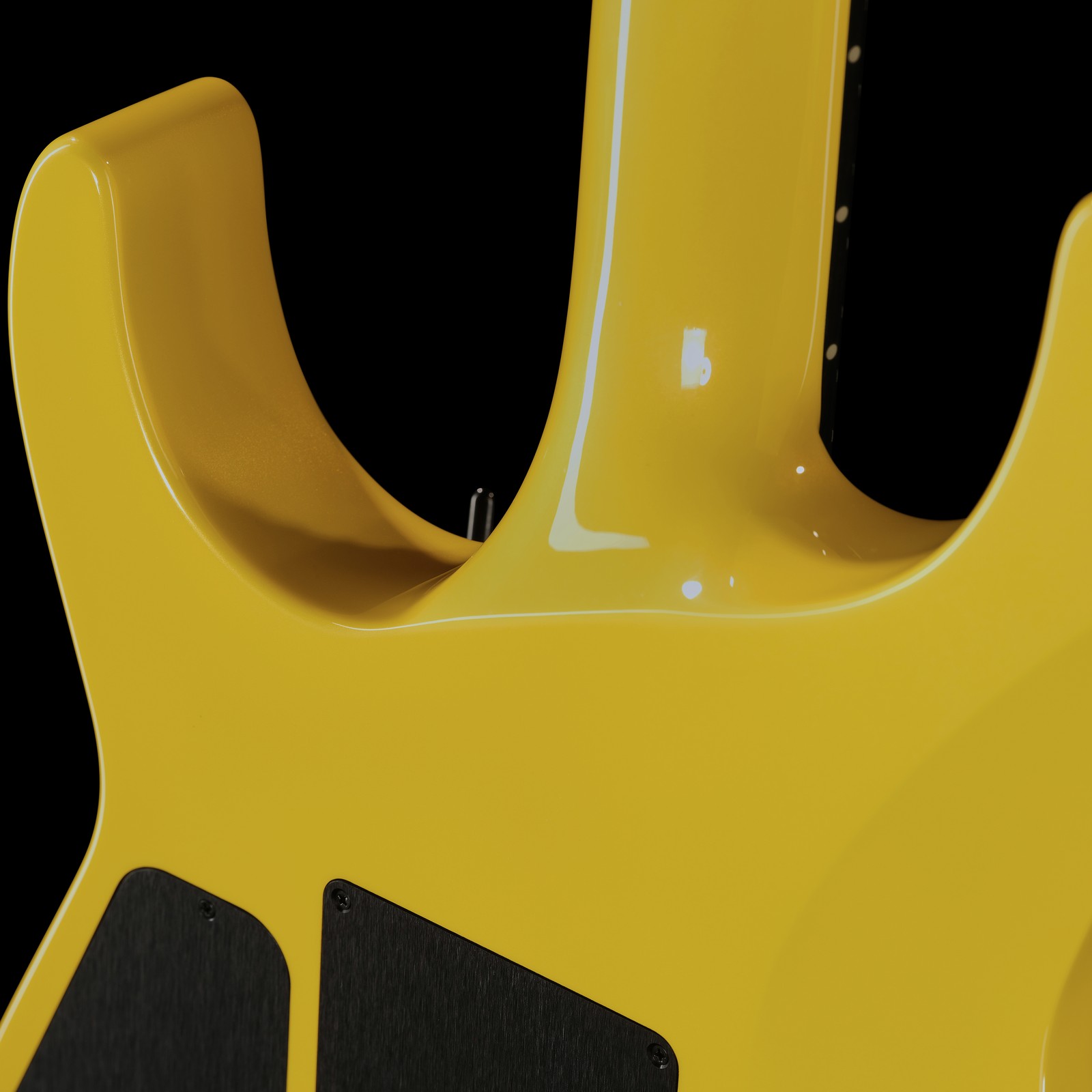 Ergonomischer Halsübergang der Jackson American SRS Soloist SL2 FR LI von hinten