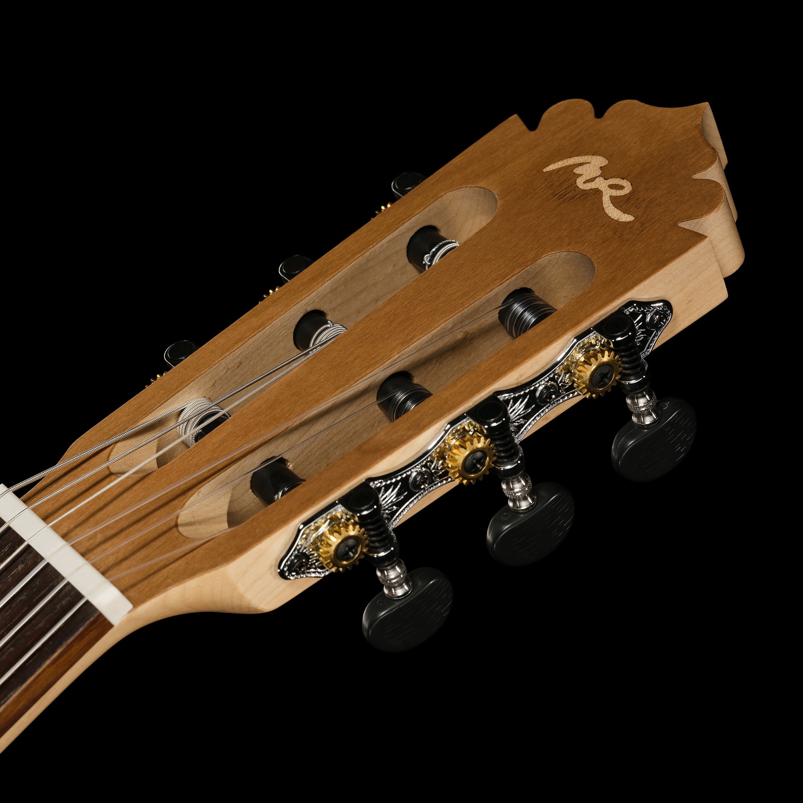 Konzertgitarre Kopfplatte