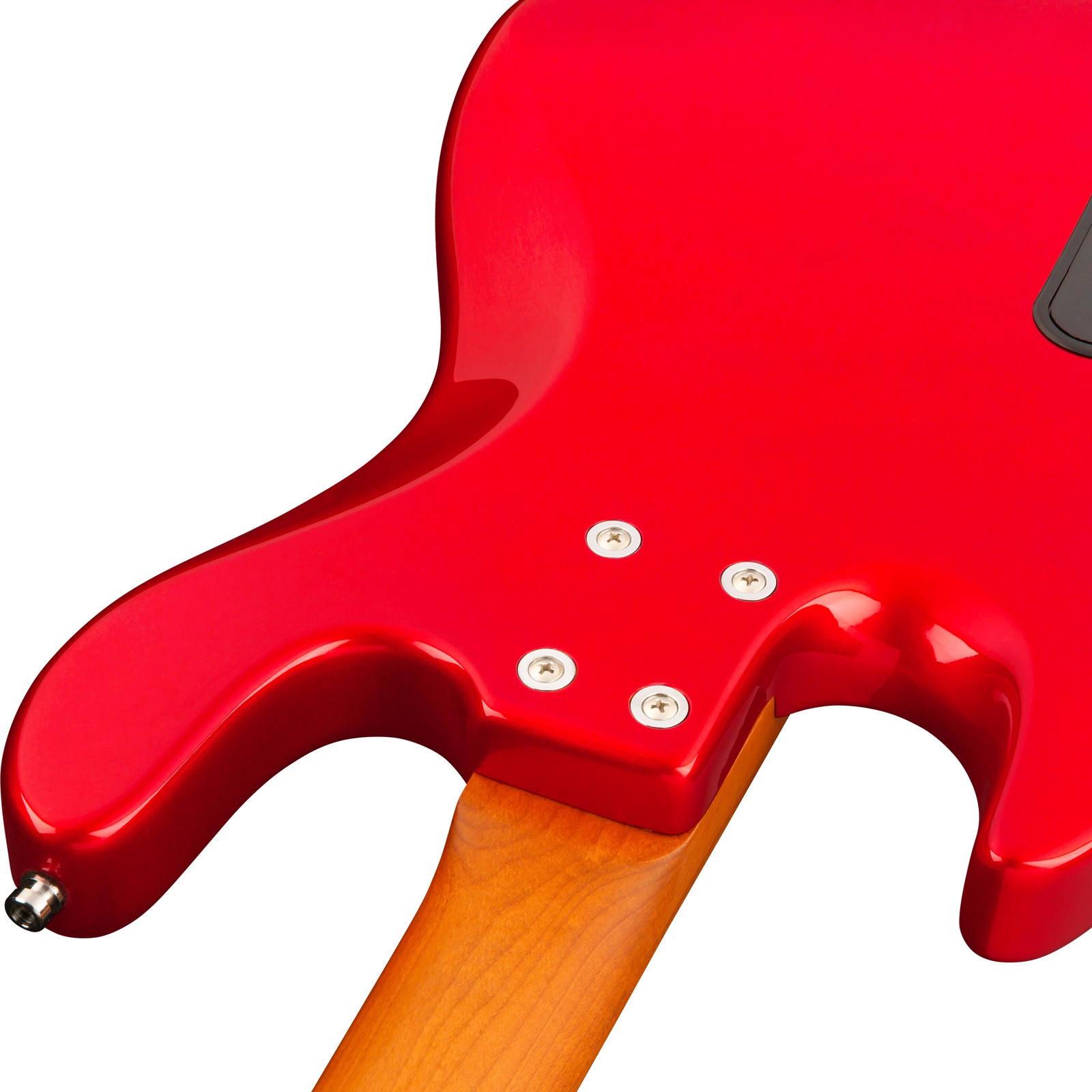 Verschraubter Hals auf der Rückseite des Sadowsky MetroExpress 21 Vint 4 MA CAR