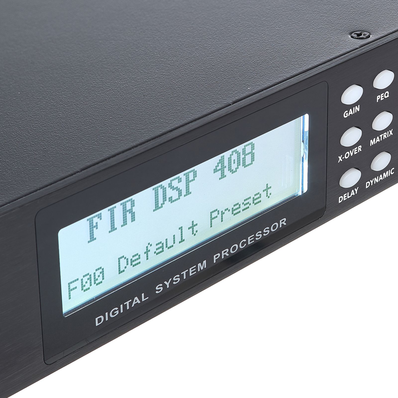 the t.racks FIR DSP 408 Display
