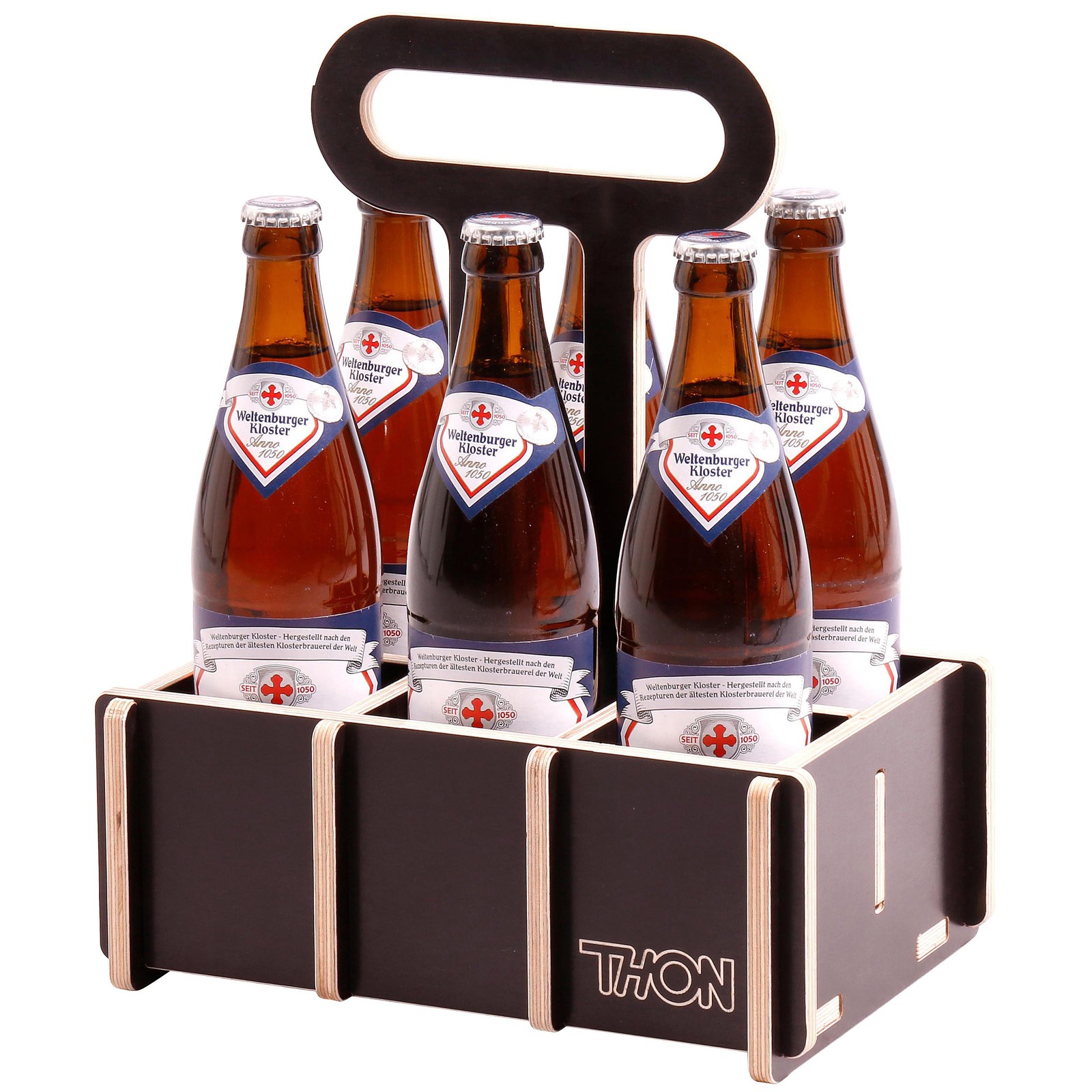 Thon Bottle Carrier mit Bierflaschen
