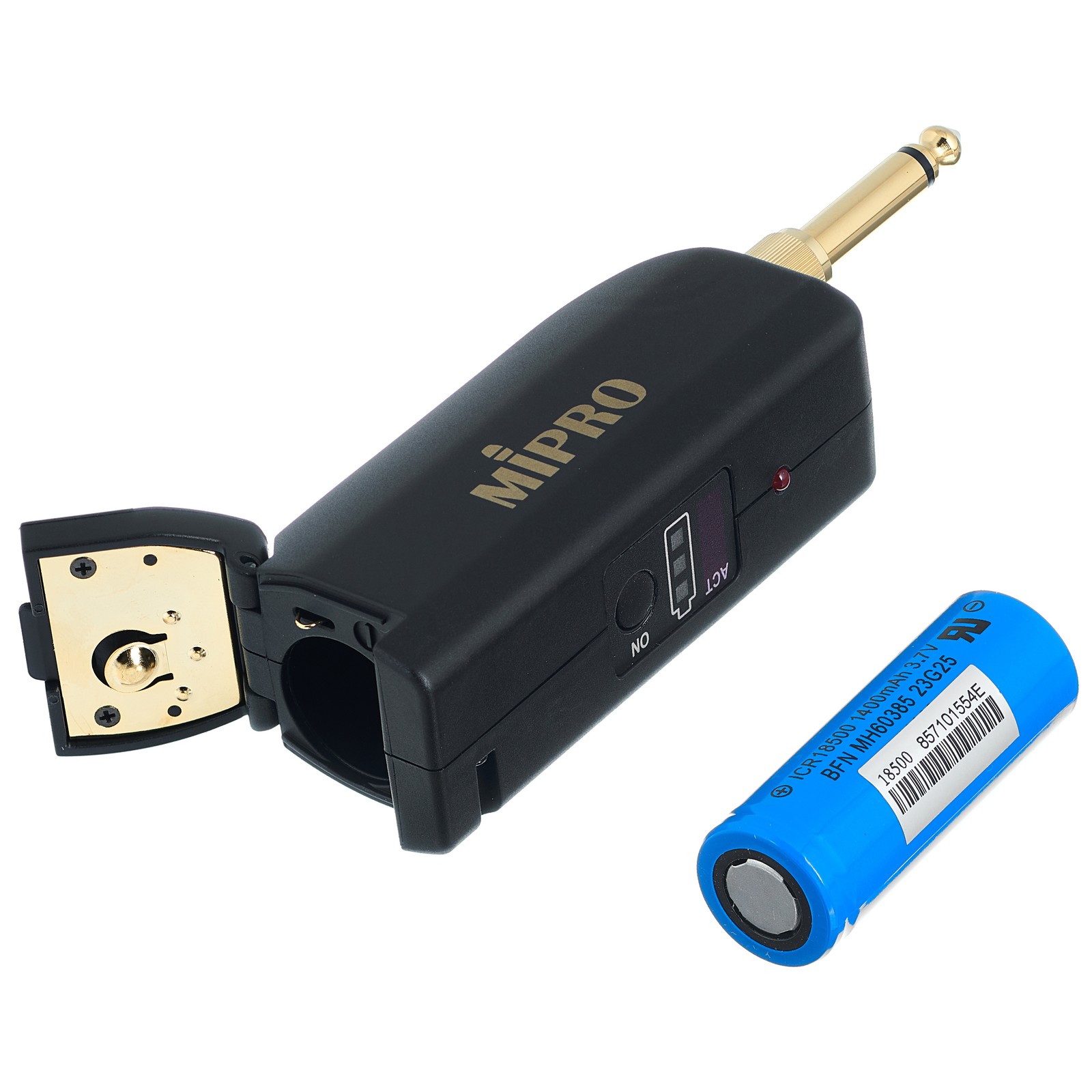 Batteriefach des Mipro MT-58 Anstecksenders