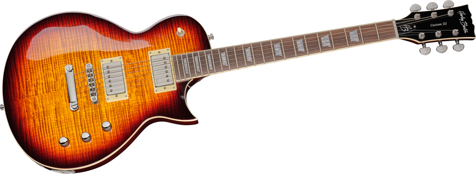 Harley Benton SC-Custom III Desert Burst Komplettansicht