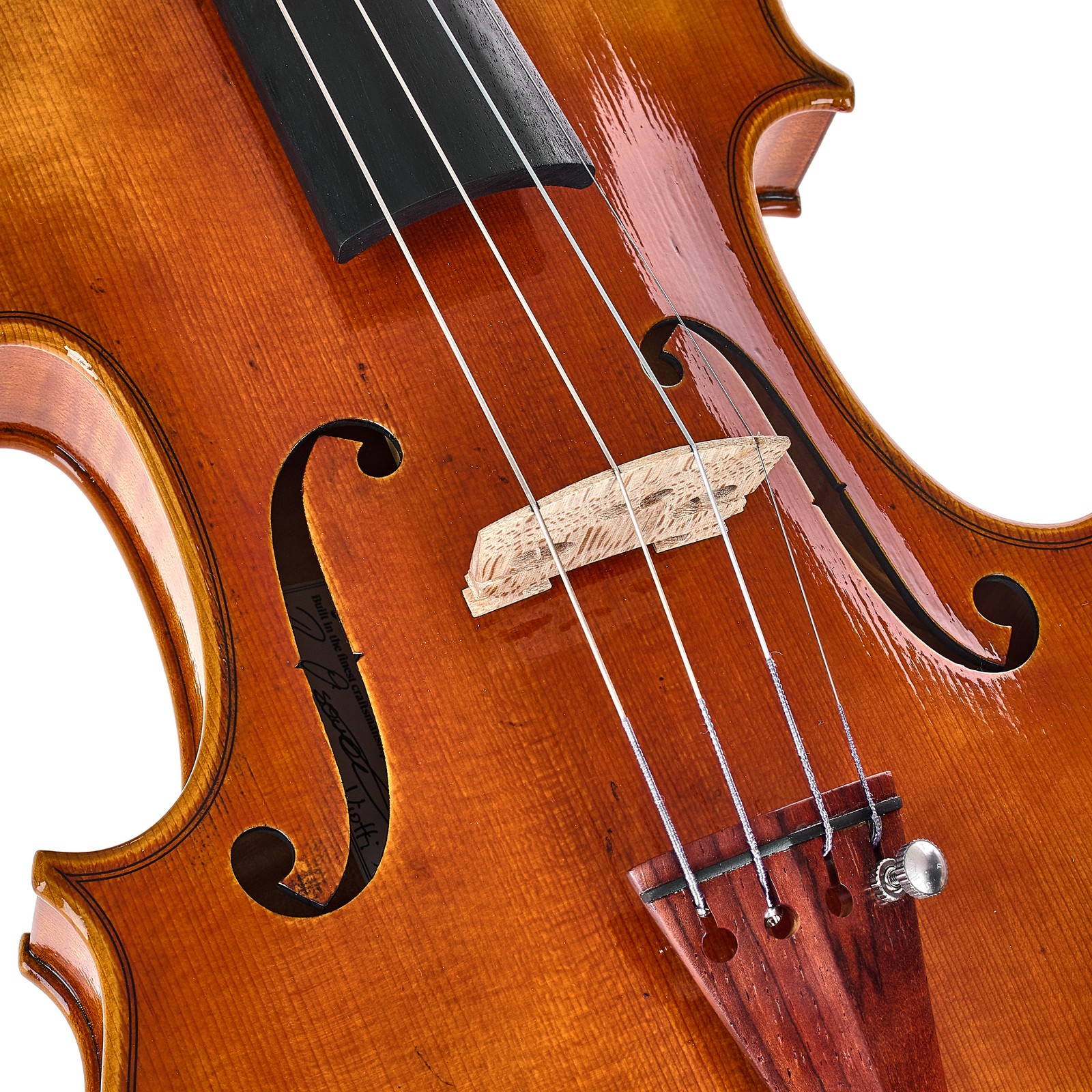 Gealterte Fichtendecke der Scala Vilagio R.O. Stradivari Viotti 1709