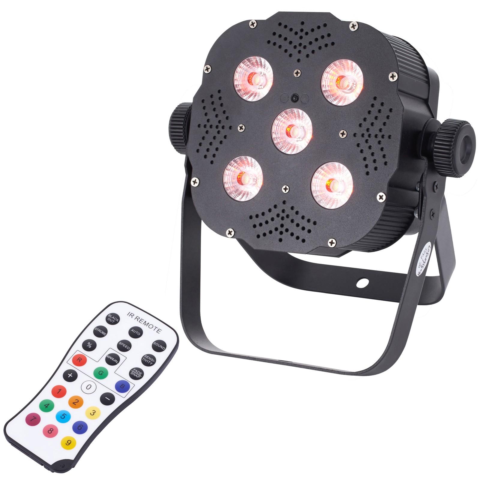 Stairville Tri Flat PAR Profile 5x3W 25° mit Infrarot Fernbedienung