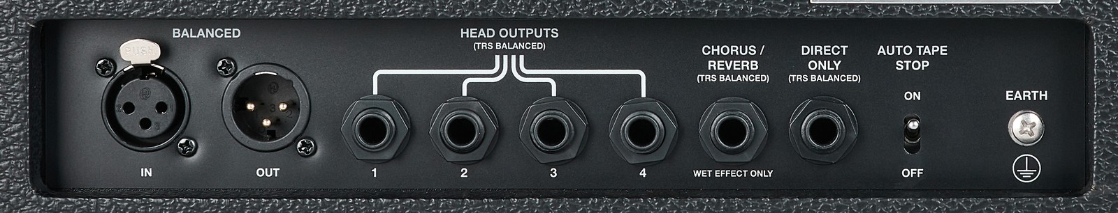 Anschlüsse auf der Rückseite des Echo Fix EF-X3 Chorus Echo Silver Tolex