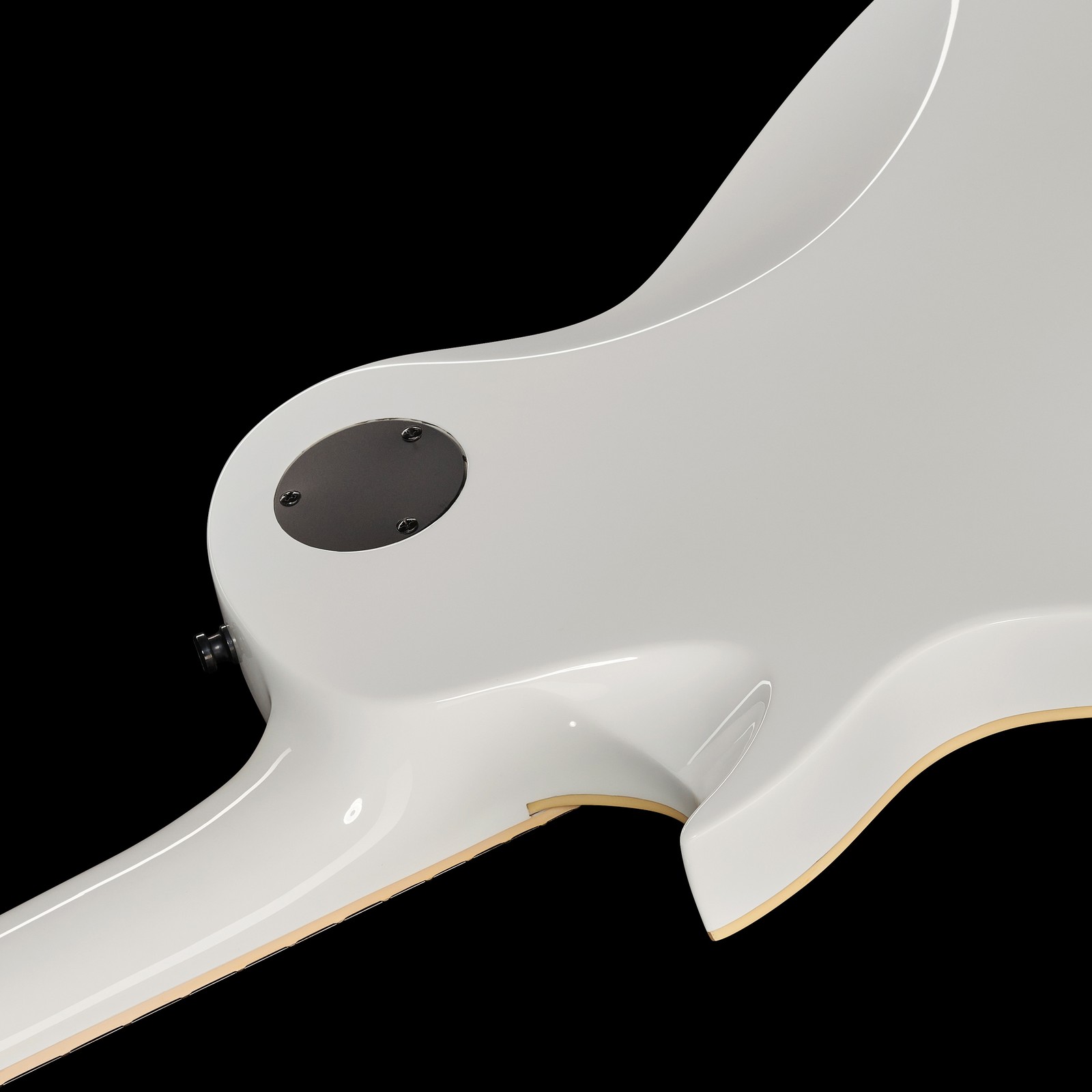 Harley Benton SC-Custom III Active WH White Halsübergang