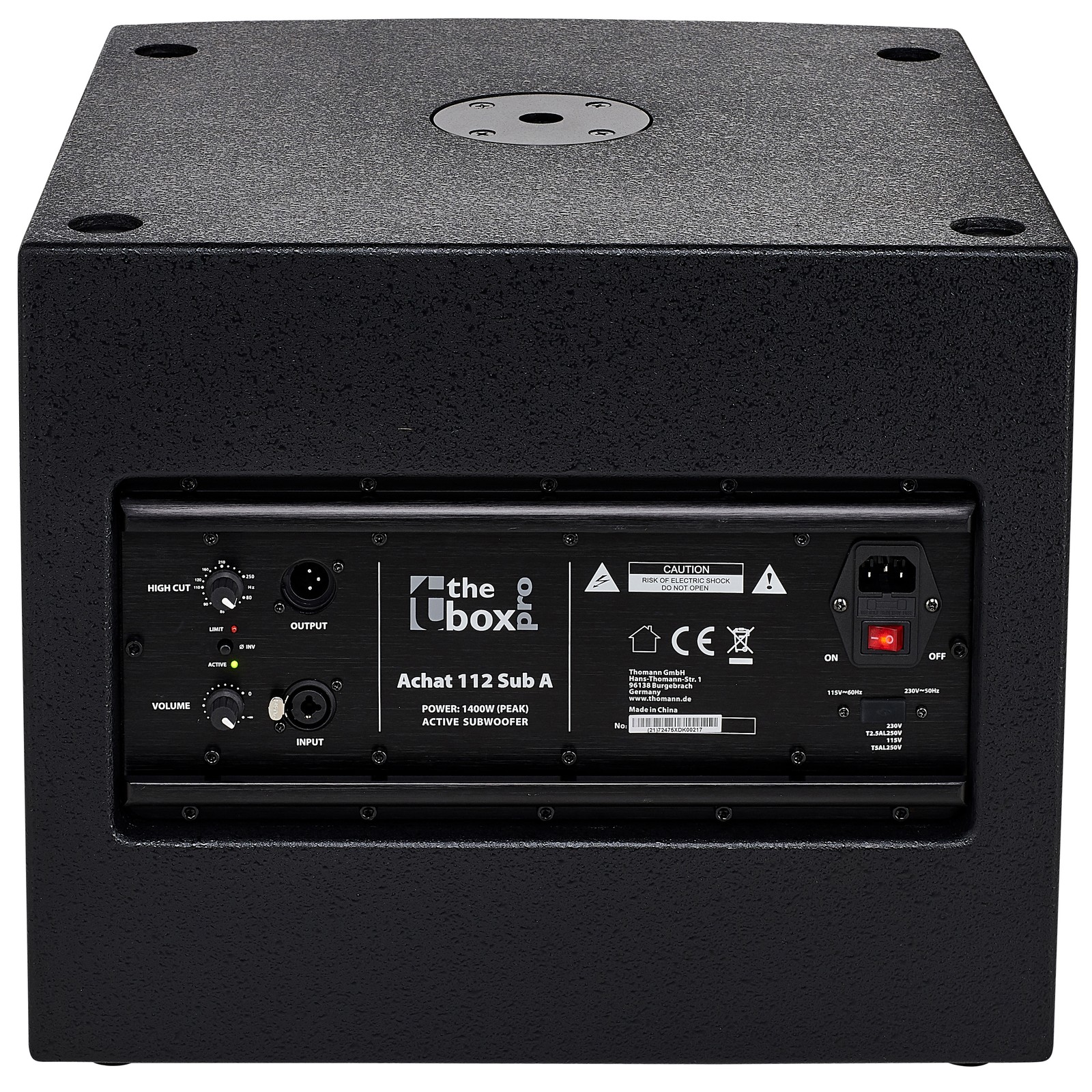 the box pro Achat 112 Subwoofer