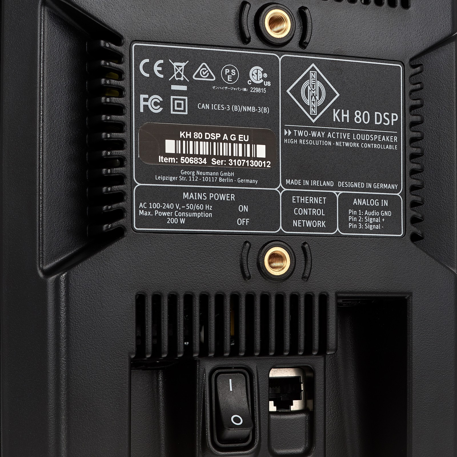 Neumann Studiomonitor Bedienelemente