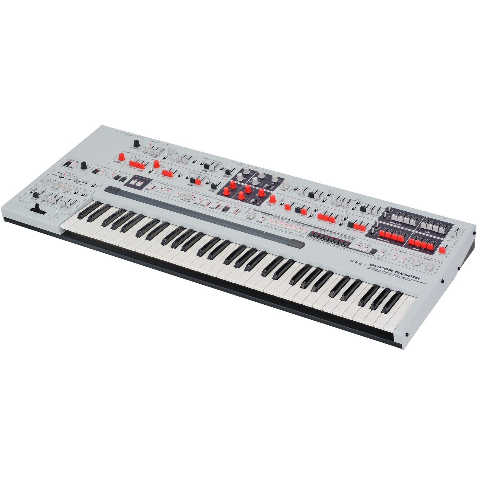 UDO Audio Super Gemini White Bi-Timbraler Analog-Hybrid-Synthesizer