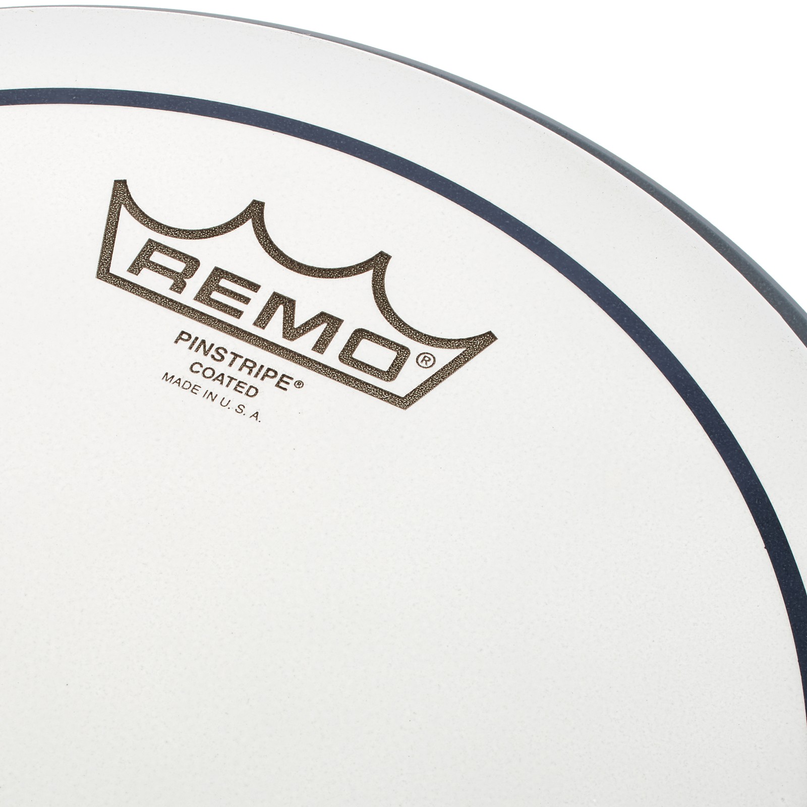 Herstellerlogo auf dem Remo Pin Stripe Coated 10" Fell