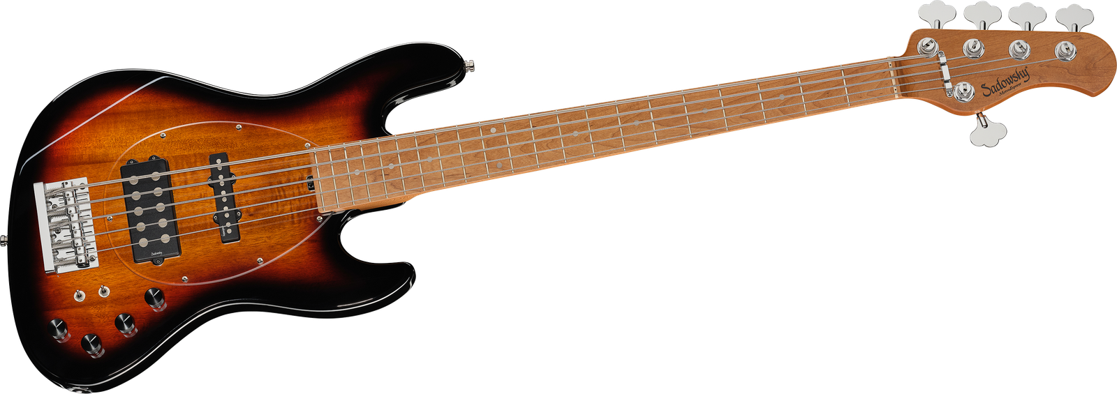 Sadowsky MetroExpress 21 Vintage M5 Maple Sunburst, five-string electric bass