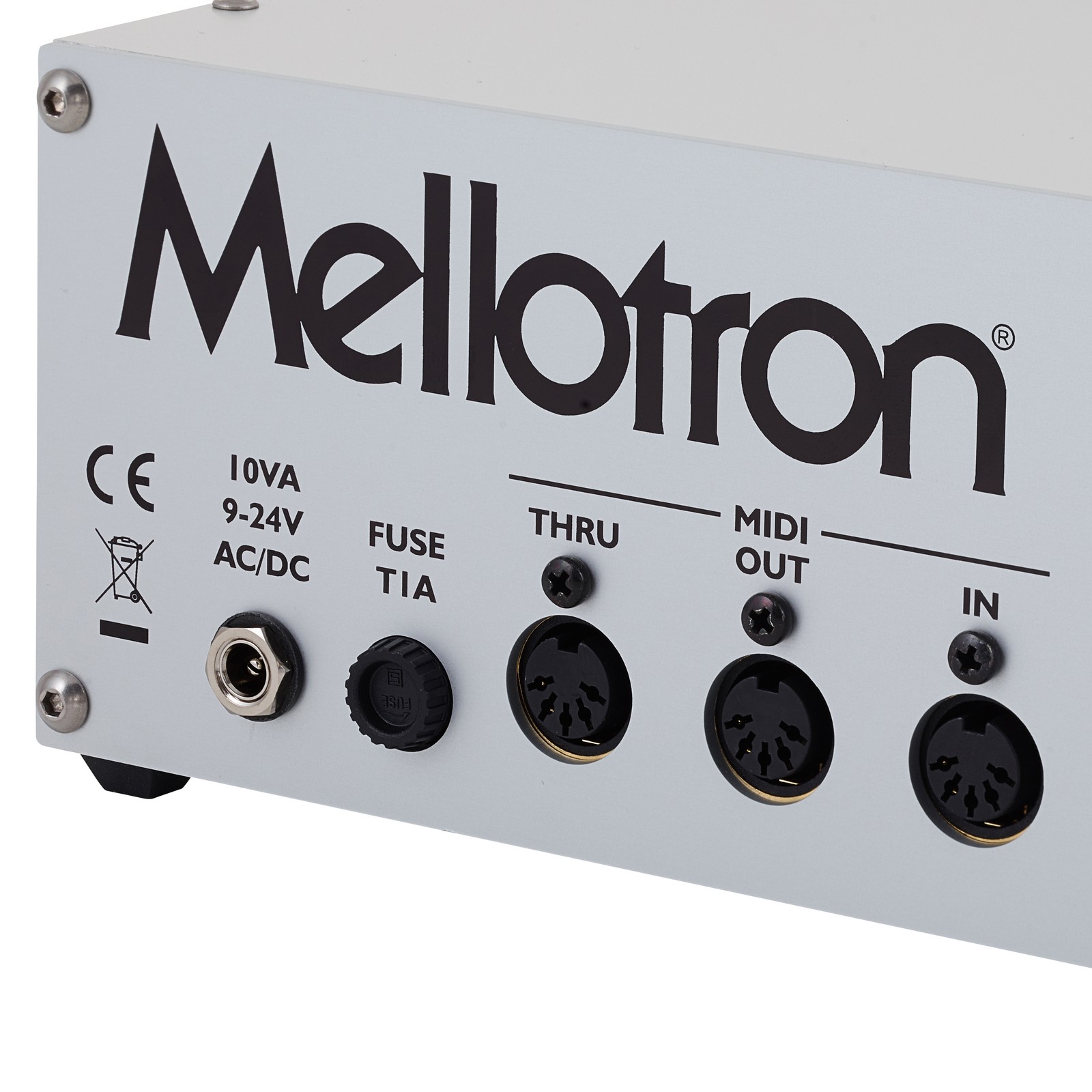 Anschlüsse am Mellotron M4000D Rack