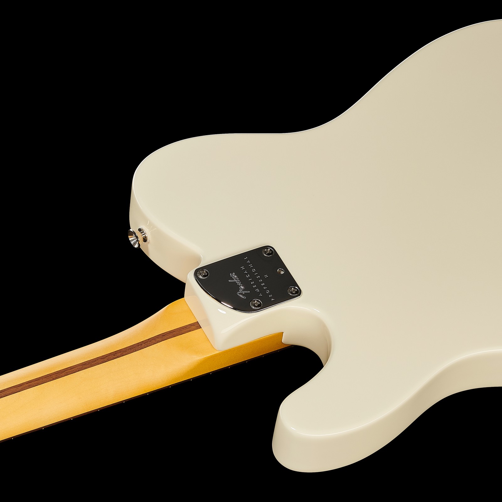 Halsübergang der Fender AM Pro II Tele OWT E-Gitarre