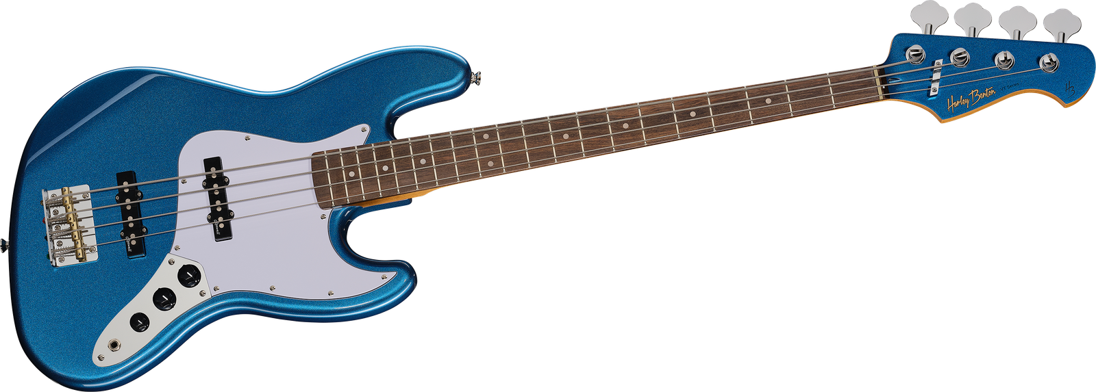 4-Saiter E-Bass Harley Benton JB-62CC LPB von vorne