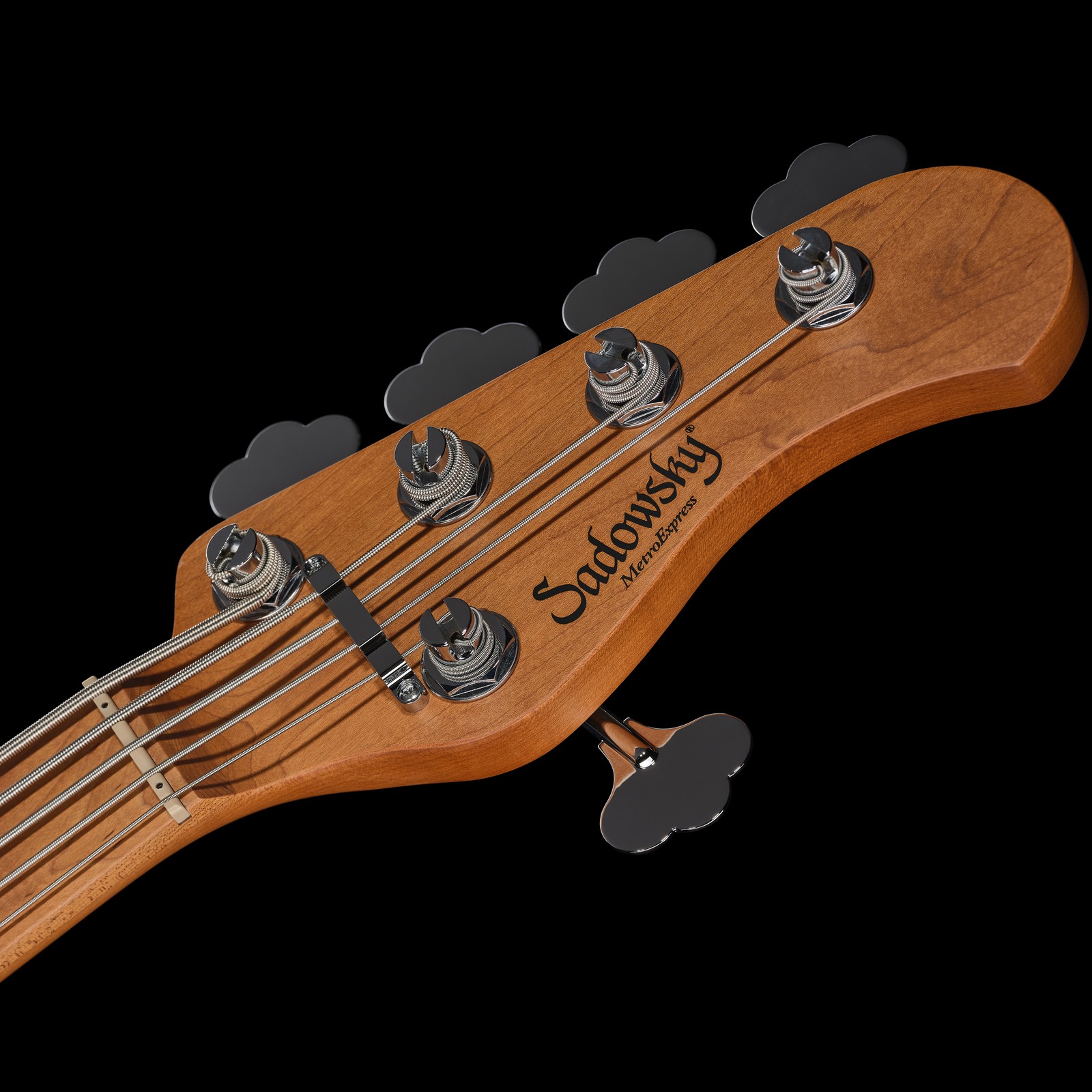 Headstock, Sadowsky MetroExpress 21 Vintage M5 Maple Sunburst, five-string electric bass