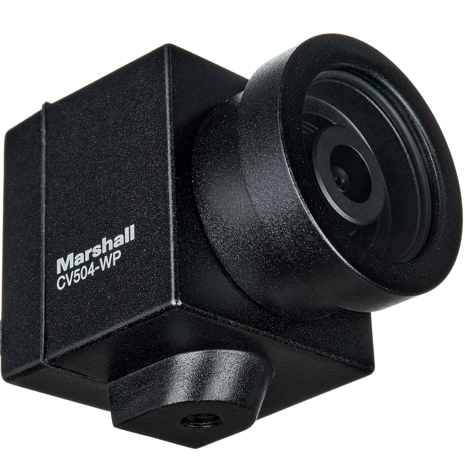 Seite und Stativanschluss an der Marshall Electronics CV504-WP Mini Full HD Camera