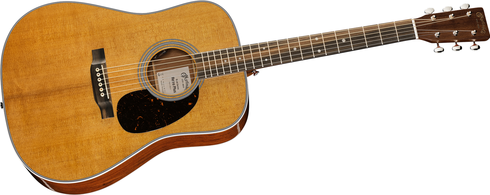 Martin Guitar DE Retro Plus Granadillo Westerngitarre mit Tonabnehmer
