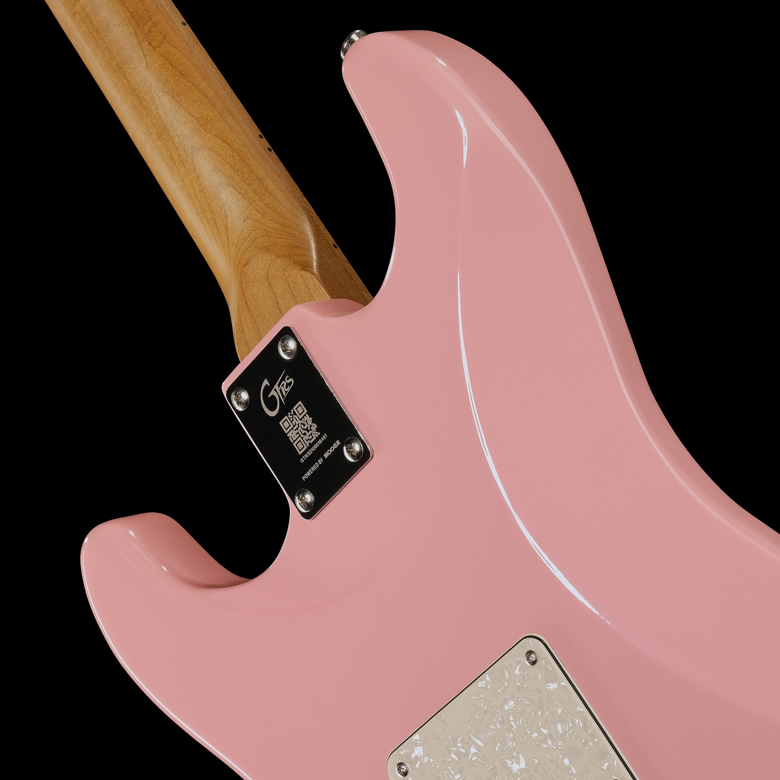 Mooer GTRS Guitars Standard 801 SP, rear view of bolt-on neck