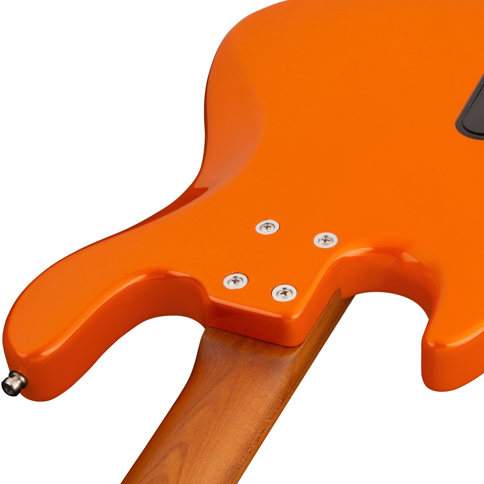 Verschraubter Hals auf der Rückseite des Sadowsky MetroExp21 Vint M4 RM CAO