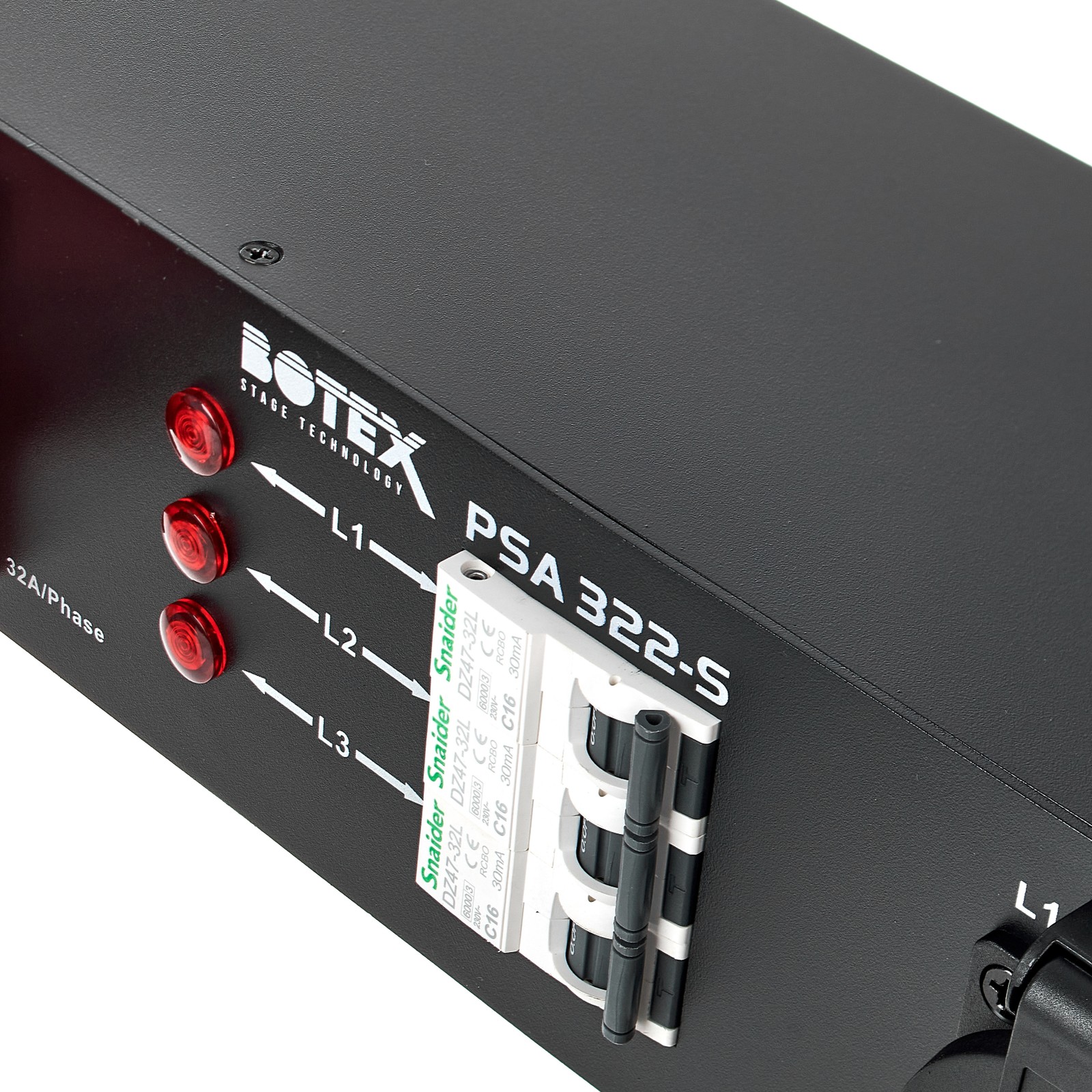 Logo auf dem Botex PSA 322-S RCBO, Stromverteiler 32 A mit RCBOs