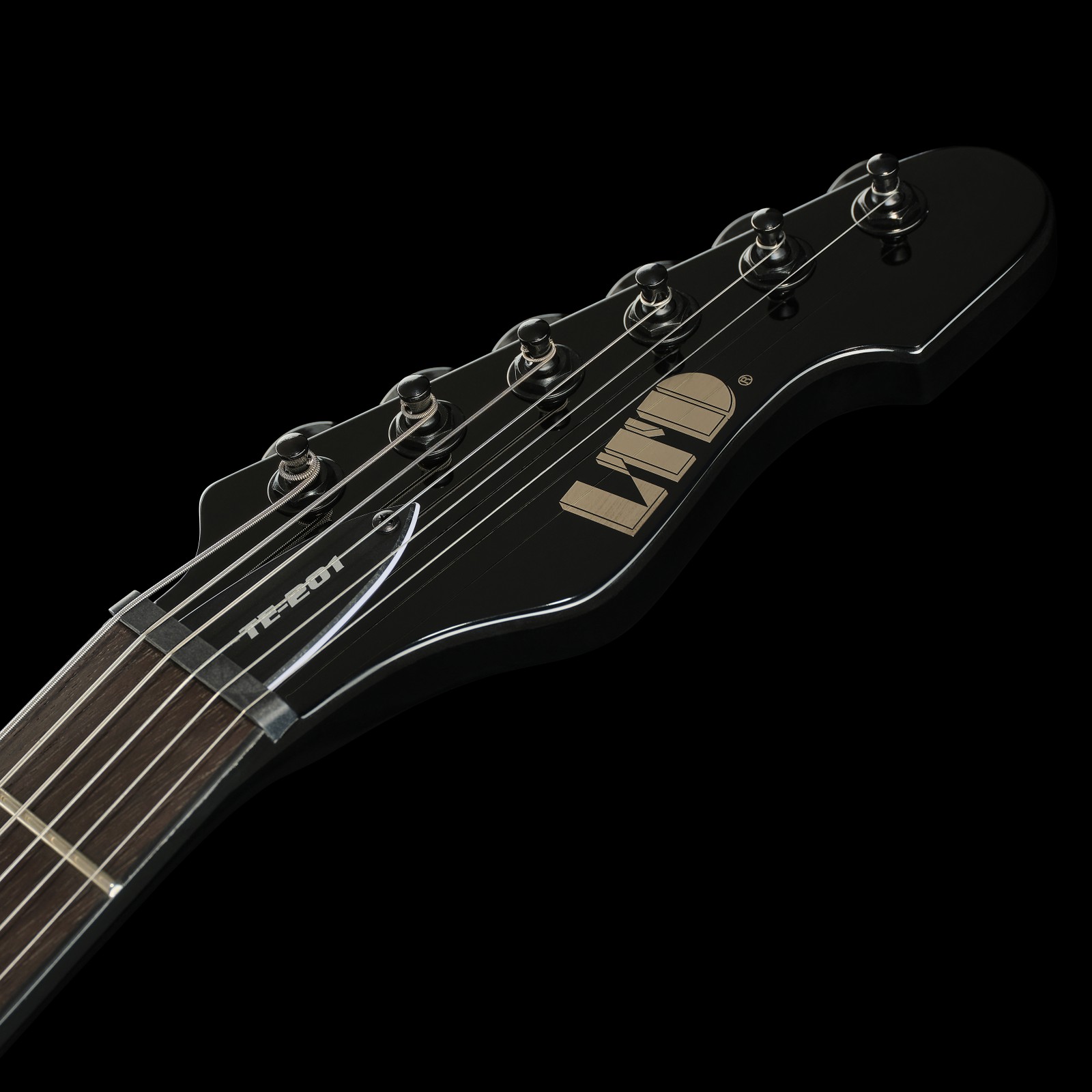 Kopfplatte der ESP LTD TE-201 Black E-Gitarre